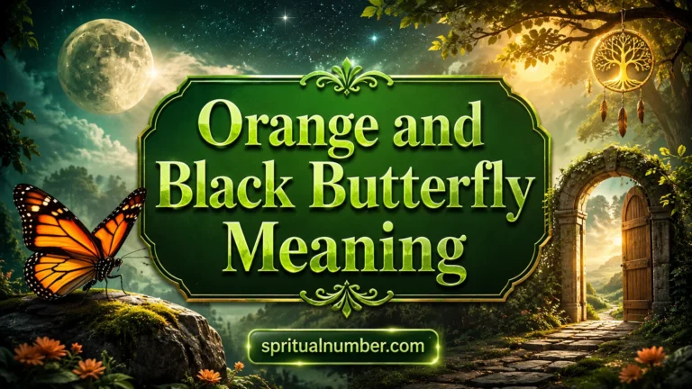Orange and Black Butterfly Meaning