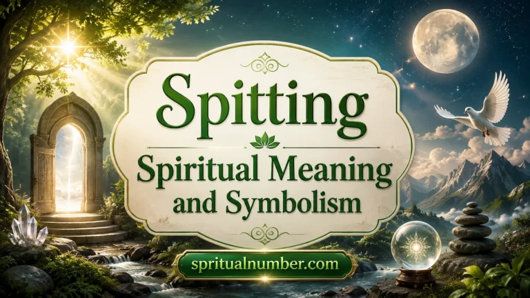Spitting Spiritual Meaning and Symbolism