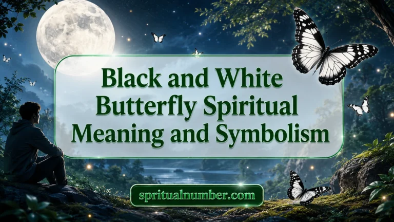 Black and White Butterfly Spiritual Meaning and Symbolism