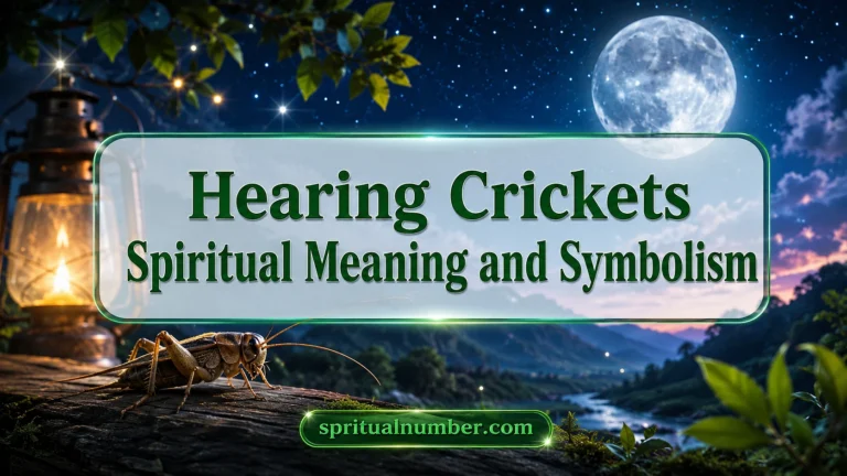 Hearing Crickets Spiritual Meaning and Symbolism