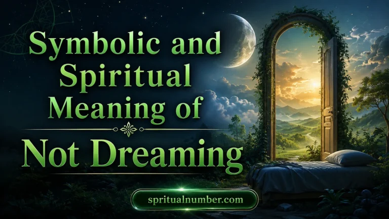 Symbolic and Spiritual Meaning of Not Dreaming